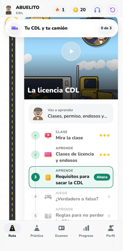 Pantalla de Abuelito CDL